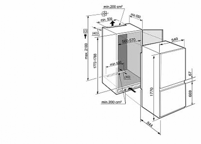 Встраиваемый холодильник Liebherr ICS 3304 в магазине «На диване» в Костроме  — Выгодная цена