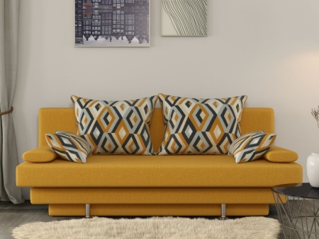 Диван «Вика» Savana plus Yellow/escada ochre в магазине «На диване» в Костроме  — Выгодная цена