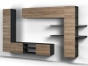 Шкаф навесной «Альда 2Д» КМК 0782.2, черный/дуб велингтон в магазине «На диване» в Костроме  — Выгодная цена
